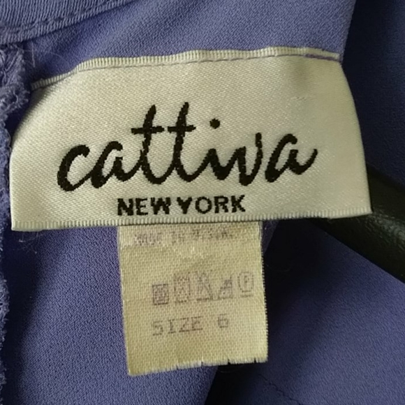 Cattiva Slate Blue Evening Long Gown - Picture 5 of 14